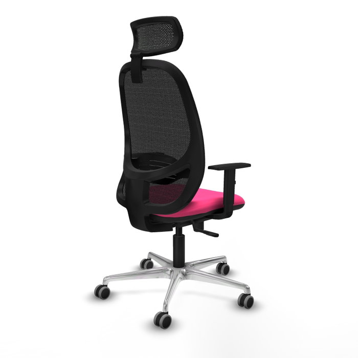 PIQUERAS Y CRESPO Silla de oficina Cilanco con mecanismo Sincro, Rosa y Negro PIQUERAS Y CRESPO Silla de oficina Cilanco con mecanismo Sincro, Rosa y Negro