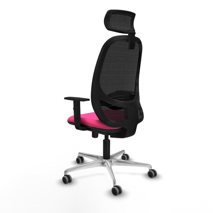 PIQUERAS Y CRESPO Silla de oficina Cilanco con mecanismo Sincro, Rosa y Negro PIQUERAS Y CRESPO Silla de oficina Cilanco con mecanismo Sincro, Rosa y Negro