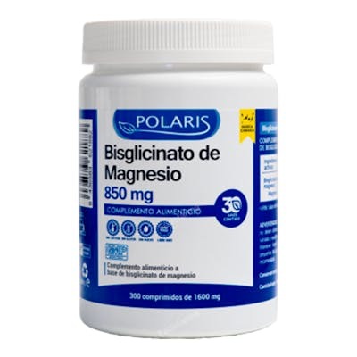 POLARIS Bisglicinato de Magnesio 850 mg 300 tabletas POLARIS Bisglicinato de Magnesio 850 mg 300 tabletas