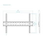 Tooq Soporte Fijo de Pared LP1082F-B para Pantallas 37-80 pulgadas, Negro