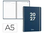 Liderpapel Agenda Oficina 2027 Espiral Basic Día Página A5 Azul