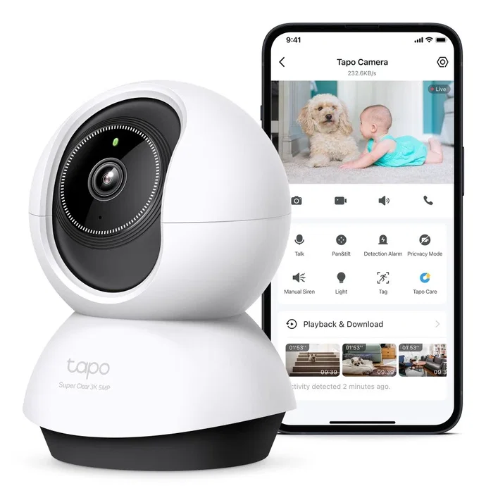 TP-Link Tapo TC74 Cámara de Vigilancia 3K WiFi