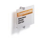 Durable Türschild CrystalSign 148x148 con inserción de película transparente