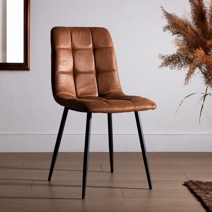 Versa Silla Aventia Marron Claro 59 x 87 cm (2 Unidades)