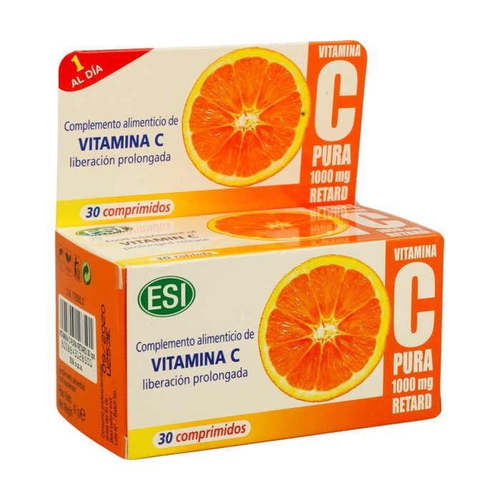 ESI Vitamina C Pura Retard 1000mg 30 comprimidos ESI Vitamina C Pura Retard 1000mg 30 comprimidos