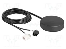 DeLOCK 90771 Antena GNSS 4G Omnidireccional con Conector FAKRA A/B y Cable de 2,2 m