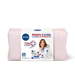 Nivea Estuche Repara & Cuida 4 pz - Crema Corporal para Pieles Secas, Hidratación Profunda y Alivio Instantáneo 48h