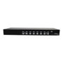 StarTech.com Conmutador KVM 8 Puertos VGA HD15 USB 2.0 Audio 1U Rack Estante SV831D