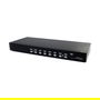 StarTech Conmutador KVM Switch 8 Puertos USB 2.0 y VGA con Audio y Montaje en Rack 1U para Hasta 8 PC - Resolución 1920x1440