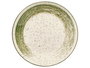 Vessia Plato Postre Patinado Verde y Blanco de Cerámica Porcelana, 19.5 cm (Set de 36)