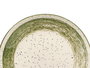 Vessia Plato Postre Patinado Verde y Blanco de Cerámica Porcelana, 19.5 cm (Set de 36)