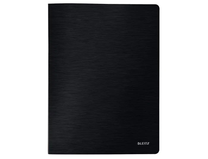 Leitz Carpeta Style Escaparate DIN A4, 40 Fundas, Polipropileno Negro Satinado, Ideal para Presentaciones y Organización Leitz Carpeta Style Escaparate DIN A4, 40 Fundas, Polipropileno Negro Satinado, Ideal para Presentaciones y Organización