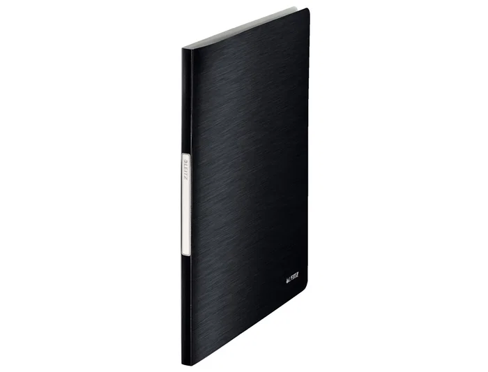 Leitz Carpeta Style Escaparate DIN A4, 40 Fundas, Polipropileno Negro Satinado, Ideal para Presentaciones y Organización Leitz Carpeta Style Escaparate DIN A4, 40 Fundas, Polipropileno Negro Satinado, Ideal para Presentaciones y Organización