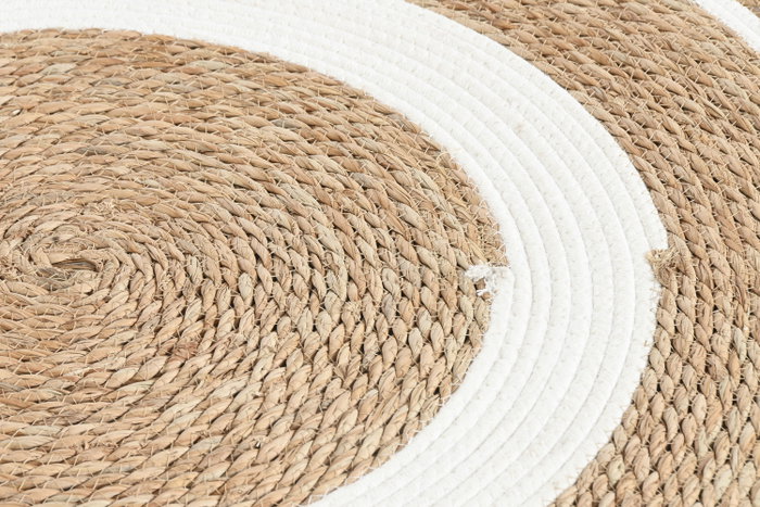 DKD Home Decor Alfombra de Fibra Natural 100x100x0,5 cm