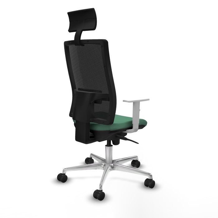 PIQUERAS Y CRESPO Silla de oficina Horna con mecanismo Sincro, Verde esmeralda y Negro PIQUERAS Y CRESPO Silla de oficina Horna con mecanismo Sincro, Verde esmeralda y Negro