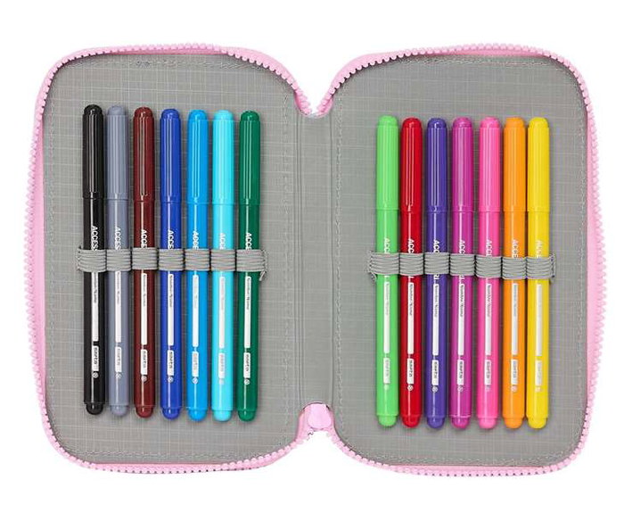 Safta Plumier Doble Munich Heaven 28 Piezas 12,5x19,5x4 cm