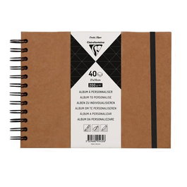 Album De Fotos Clairefontaine Diy Kraft Tapa Dura 21X16 Cm 40H 200G