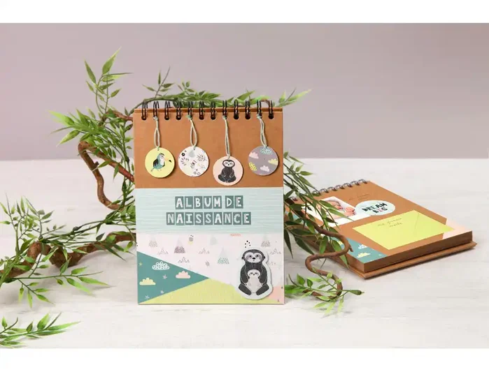 CLAIREFONTAINE Álbum de fotos DIY Kraft tapa dura 21x16 cm 40 hojas 200g
