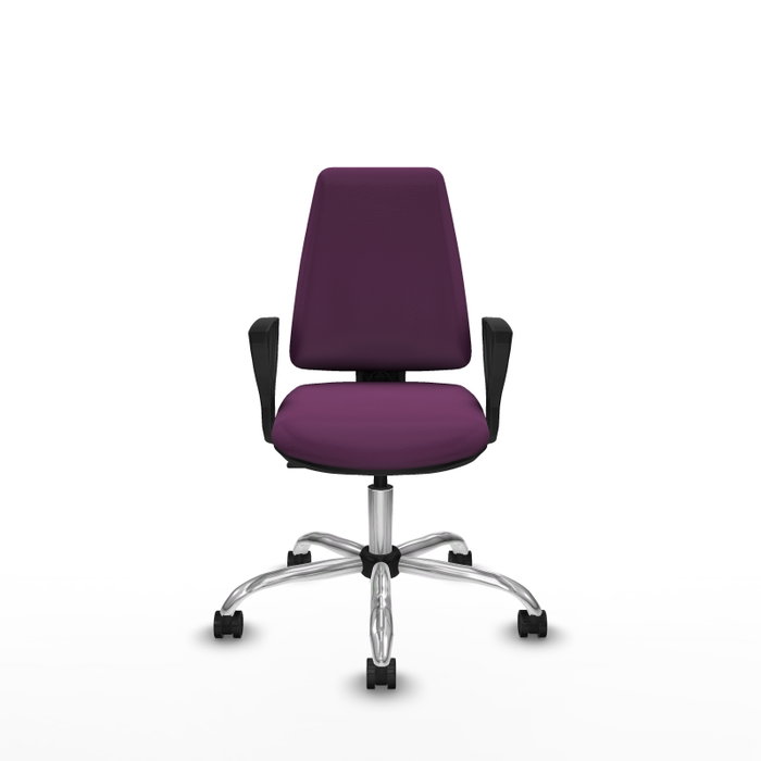 PIQUERAS Y CRESPO Silla de oficina Elche Morada con mecanismo Contacto permanente