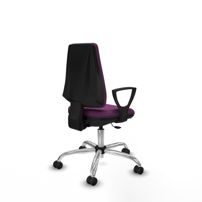 PIQUERAS Y CRESPO Silla de oficina Elche Morada con mecanismo Contacto permanente