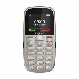 Gigaset GL395 - Teléfono Móvil Senior para Mayores, Teclas Grandes, Función SOS, Pantalla 2.2", Carga por Base, Batería 800 mAh, Dual SIM, Color Gris Titanio