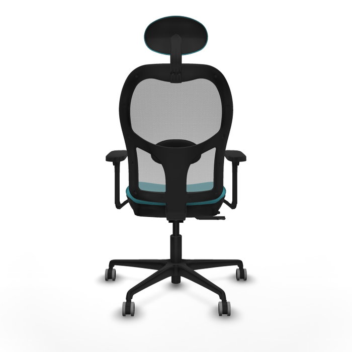 PIQUERAS Y CRESPO Silla de oficina Jorquera con mecanismo Sincro/Traslack, Turquesa y Gris PIQUERAS Y CRESPO Silla de oficina Jorquera con mecanismo Sincro/Traslack, Turquesa y Gris