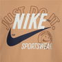 Camiseta de Manga Corta Niño Nike Retro Ss Beige
