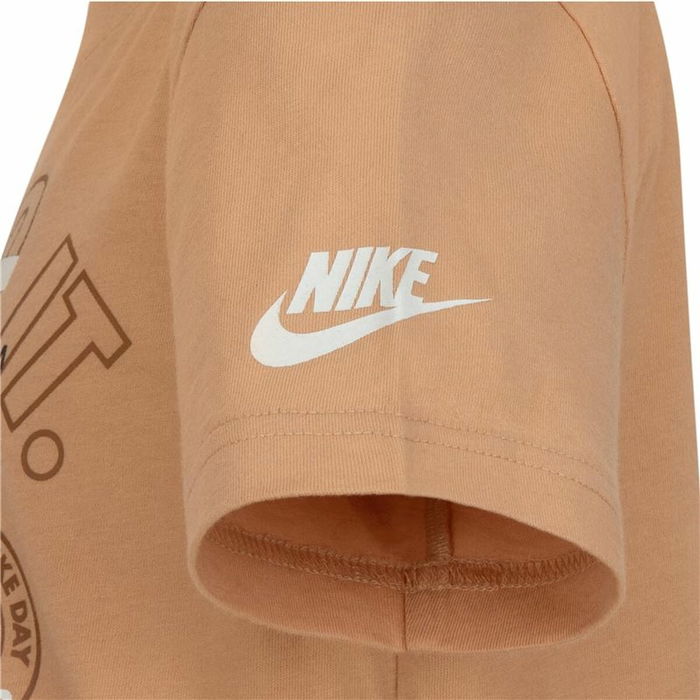 Camiseta de Manga Corta Niño Nike Retro Ss Beige