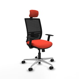 PIQUERAS Y CRESPO Silla de oficina Yunquera Naranja oscuro y Negro