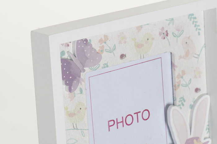 DKD Home Decor Marco de Fotos Conejo 10x15 cm