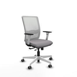 PIQUERAS Y CRESPO Silla de oficina Haches Gris y Blanco
