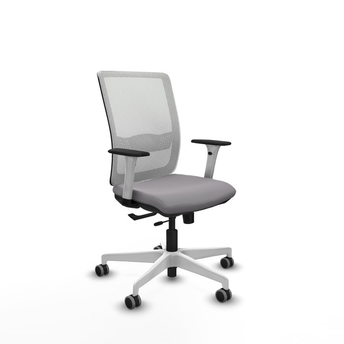 PIQUERAS Y CRESPO Silla de oficina Haches Gris y Blanco PIQUERAS Y CRESPO Silla de oficina Haches Gris y Blanco