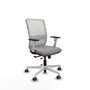 PIQUERAS Y CRESPO Silla de oficina Haches Gris y Blanco