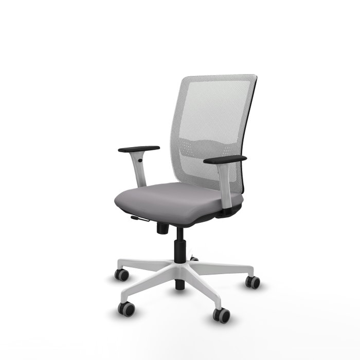 PIQUERAS Y CRESPO Silla de oficina Haches Gris y Blanco PIQUERAS Y CRESPO Silla de oficina Haches Gris y Blanco