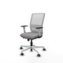 PIQUERAS Y CRESPO Silla de oficina Haches Gris y Blanco