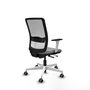 PIQUERAS Y CRESPO Silla de oficina Haches Gris y Blanco