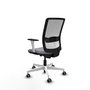 PIQUERAS Y CRESPO Silla de oficina Haches Gris y Blanco