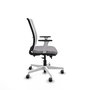 PIQUERAS Y CRESPO Silla de oficina Haches Gris y Blanco
