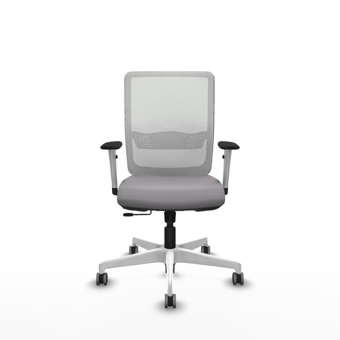 PIQUERAS Y CRESPO Silla de oficina Haches Gris y Blanco PIQUERAS Y CRESPO Silla de oficina Haches Gris y Blanco