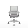 PIQUERAS Y CRESPO Silla de oficina Haches Gris y Blanco