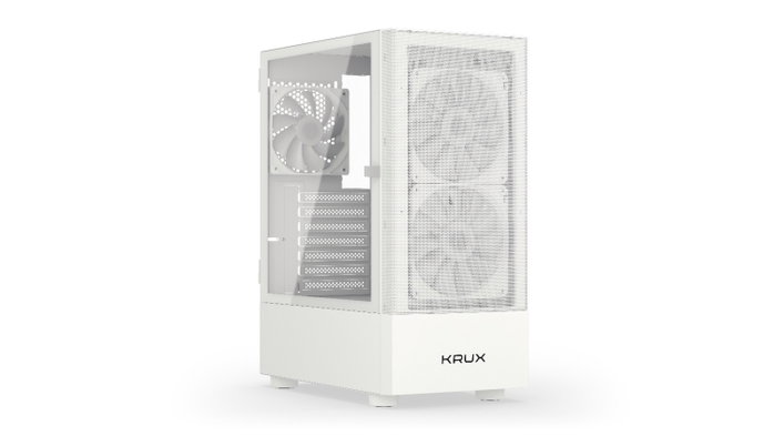 Krux Vako White RGB Torre PC Blanca con Ventilación y Espacio Krux Vako White RGB Torre PC Blanca con Ventilación y Espacio