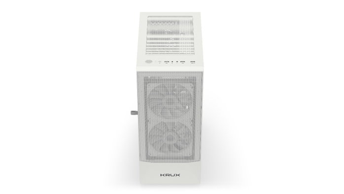 Krux Vako White RGB Torre PC Blanca con Ventilación y Espacio Krux Vako White RGB Torre PC Blanca con Ventilación y Espacio