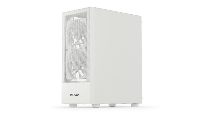 Krux Vako White RGB Torre PC Blanca con Ventilación y Espacio Krux Vako White RGB Torre PC Blanca con Ventilación y Espacio