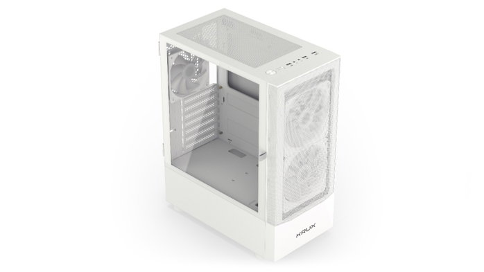 Krux Vako White RGB Torre PC Blanca con Ventilación y Espacio Krux Vako White RGB Torre PC Blanca con Ventilación y Espacio