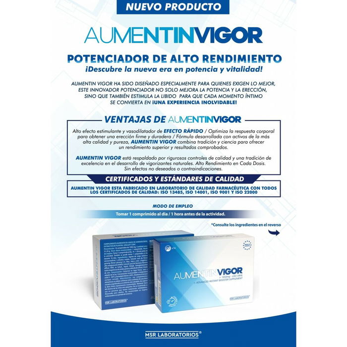 Potenciador del Orgasmo MSR LABORATORIOS AUMENTIN VIGOR