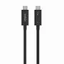 Belkin INZ002bt2MBK Cable USB-C Thunderbolt 4 Activo 2m 40 Gbit/s 100W Negro