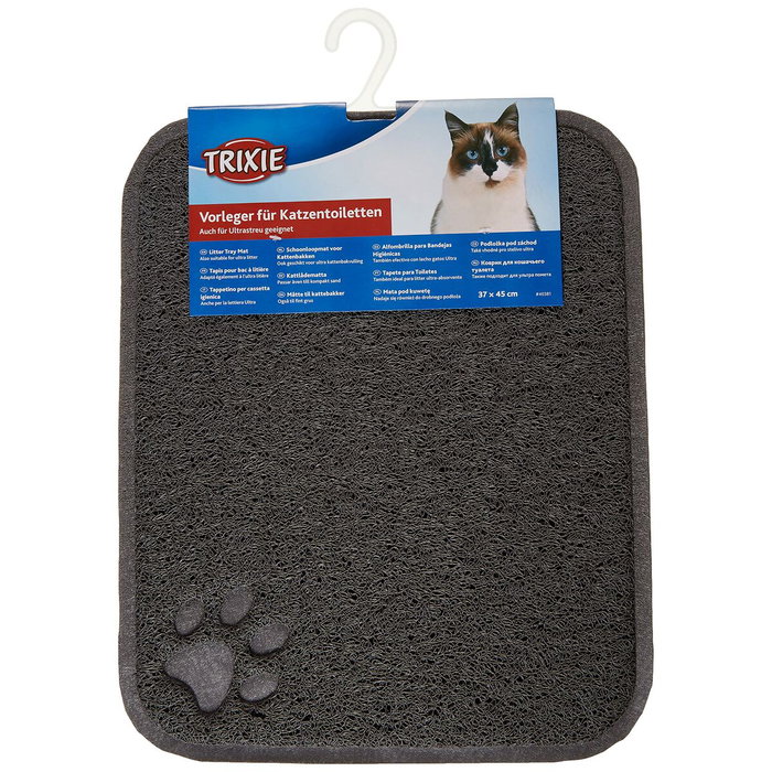Alfombra para Arenero de Gatos Trixie Antracita PVC 37 × 45 cm