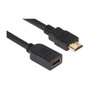 Club3D Cable Extensión HDMI 1.4 5 Metros Macho a Hembra Retail Negro
