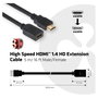 Club3D Cable Extensión HDMI 1.4 5 Metros Macho a Hembra Retail Negro
