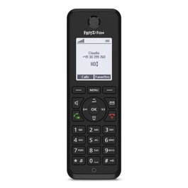Fritz!Fon M3 Teléfono Fijo Inalámbrico DECT con Voz HD, Agenda 1000 Contactos, Contestador y Función Babyphone